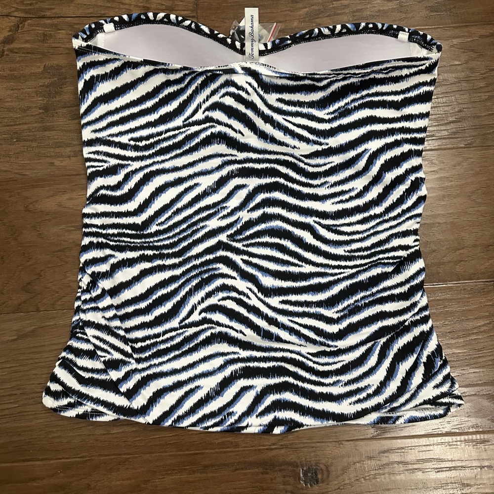 Tommy Bahama Zanzibar Shirred Bandini/Tankini 3 PIECE SET - Size XL/L - NWT $289 - Picture 4 of 13